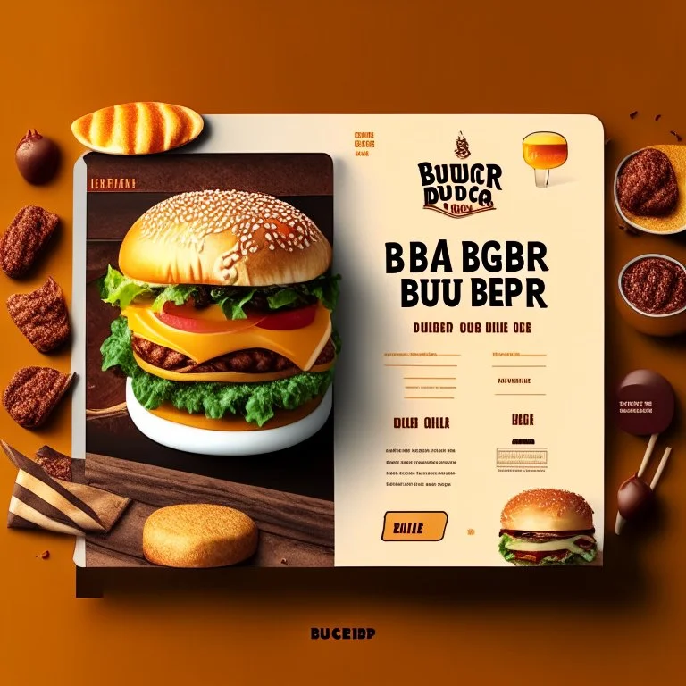 Social Media Design for Burger Restaurant