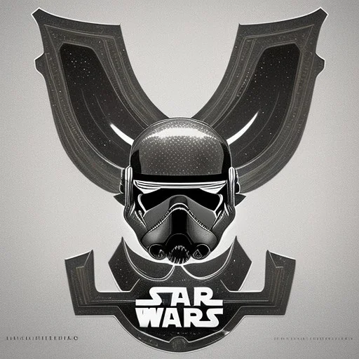 logo with only the letters 'STAR WARS', atmospheric, intricate, epic fantasy, ornate, 3D, cinematic lightning
