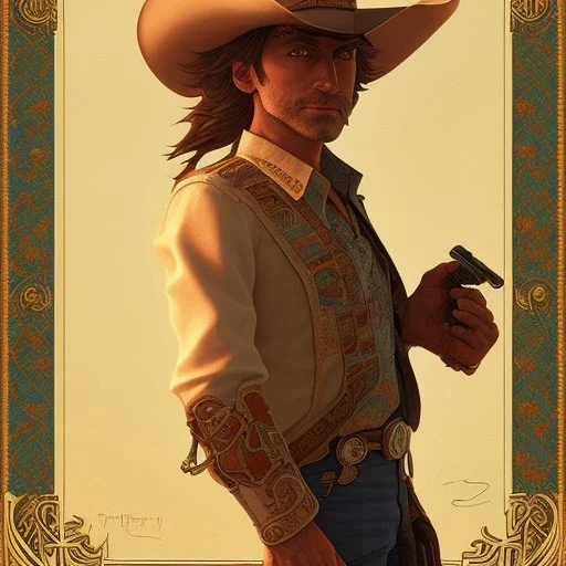 cowboy sherif face hat.intricate detail,.style by hayao miyazaki, by andrea bonelli,by Kilian Eng,by Milo Manara.