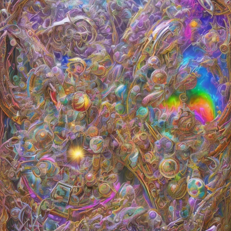 award winning visionary art, colorful, optical art, natural mystic, hyper-detailed, beautifully color-coded, non photorealistic rendering, white balanced, 32k, Super-Resolution, Megapixel, ProPhoto RGB, insane details, intricate details, beautifully color graded, Cinematic, non humanoid