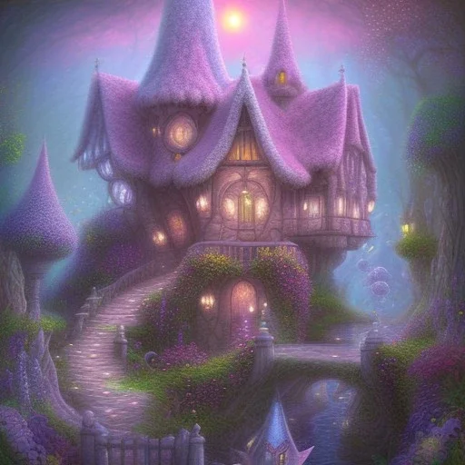 house of fairies like a dream within a dream within a dream pastel colors