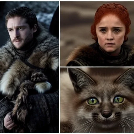 Fox game of thrones star wars creepy with cats