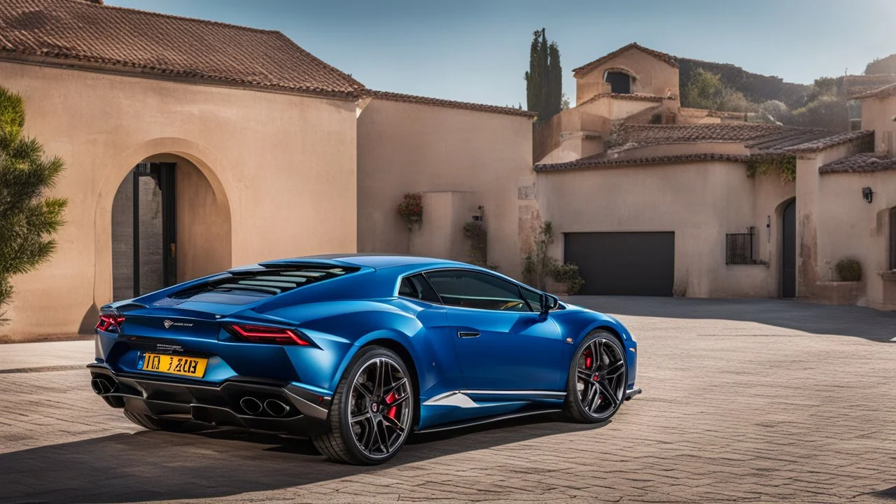Lamborghini Continental GT , desktop wallpaper, 4K rear view, center