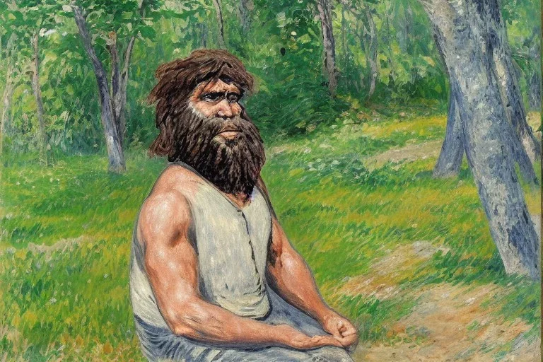 Impressionist caveman