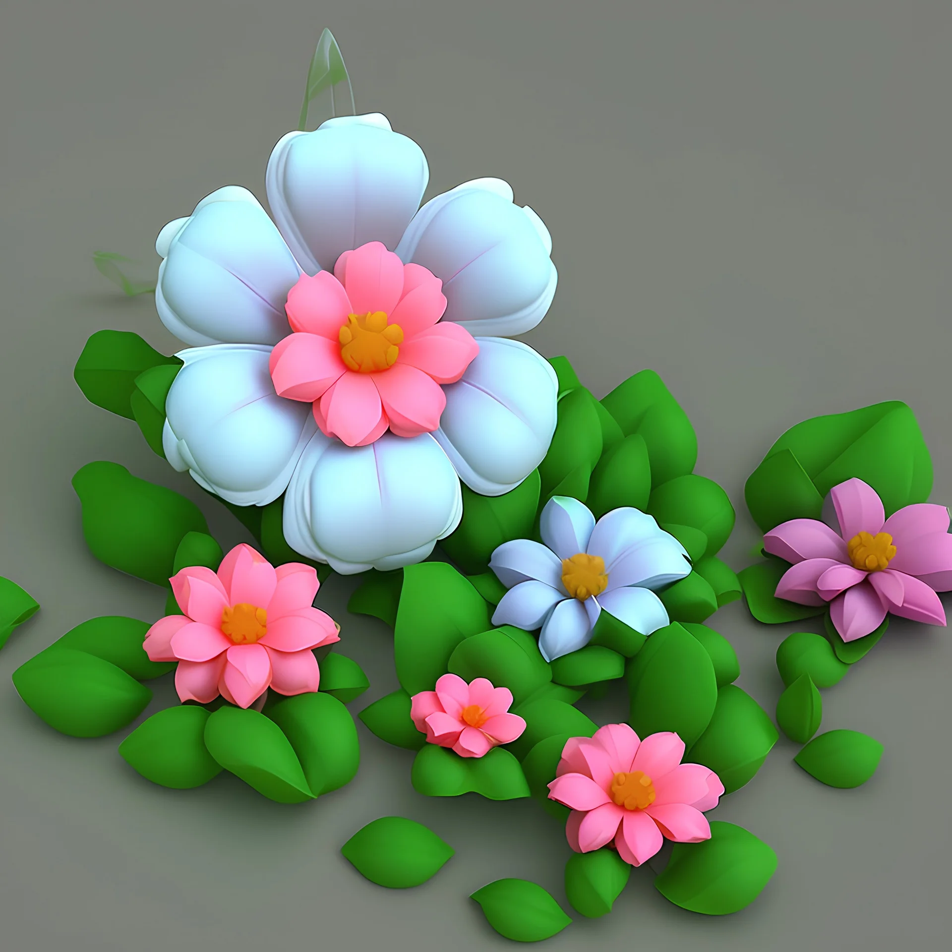 Flower, Cute, 3D