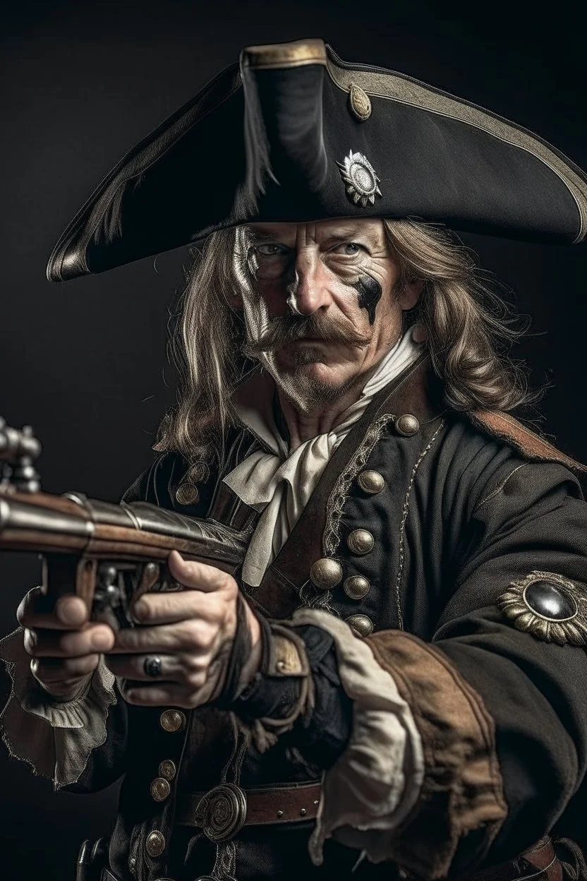 Pirate with gun