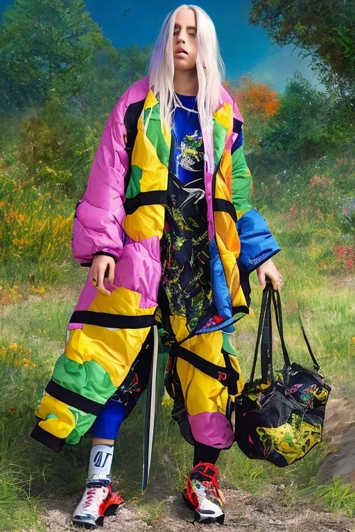 Billie Eilish, legs, photorealistic, 8k