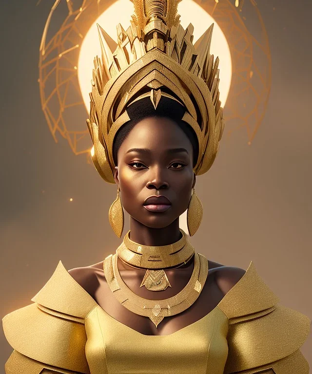 a fancy portrait of a snow african Queen by Greg Rutkowski, Sung Choi, Mitchell Mohrhauser, Maciej Kuciara, Johnson Ting, Maxim Verehin, Peter Konig, kente, 8k photorealistic, cinematic lighting, HD, high details, dramatic, atmosphereric, trending on artstation