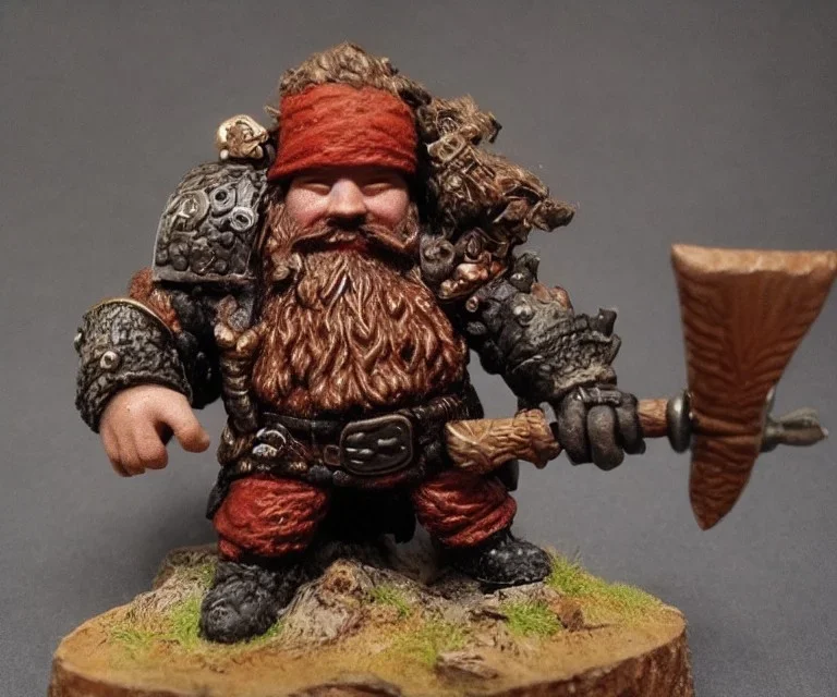  dwarf, fantasy, red beard, axe, detailed armour