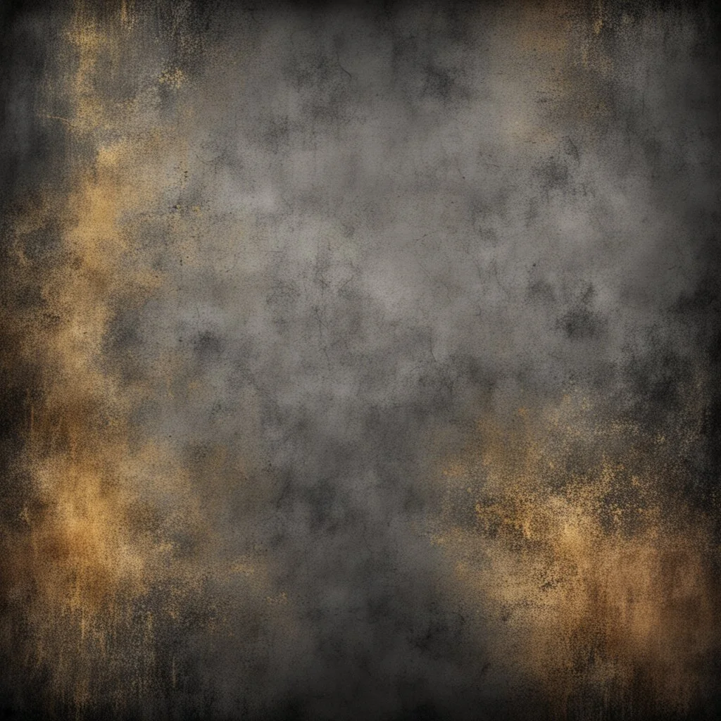 Hyper Realistic dark-grey & golden multicolor grungy rustic texture with vignette effect