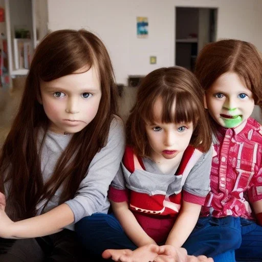  creepy photo of unusual children with lego