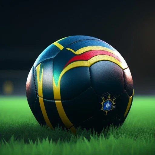 Football Brazil Pele,shallow depth of field, macro lens, unreal engine 5, ultra detailed, realistic