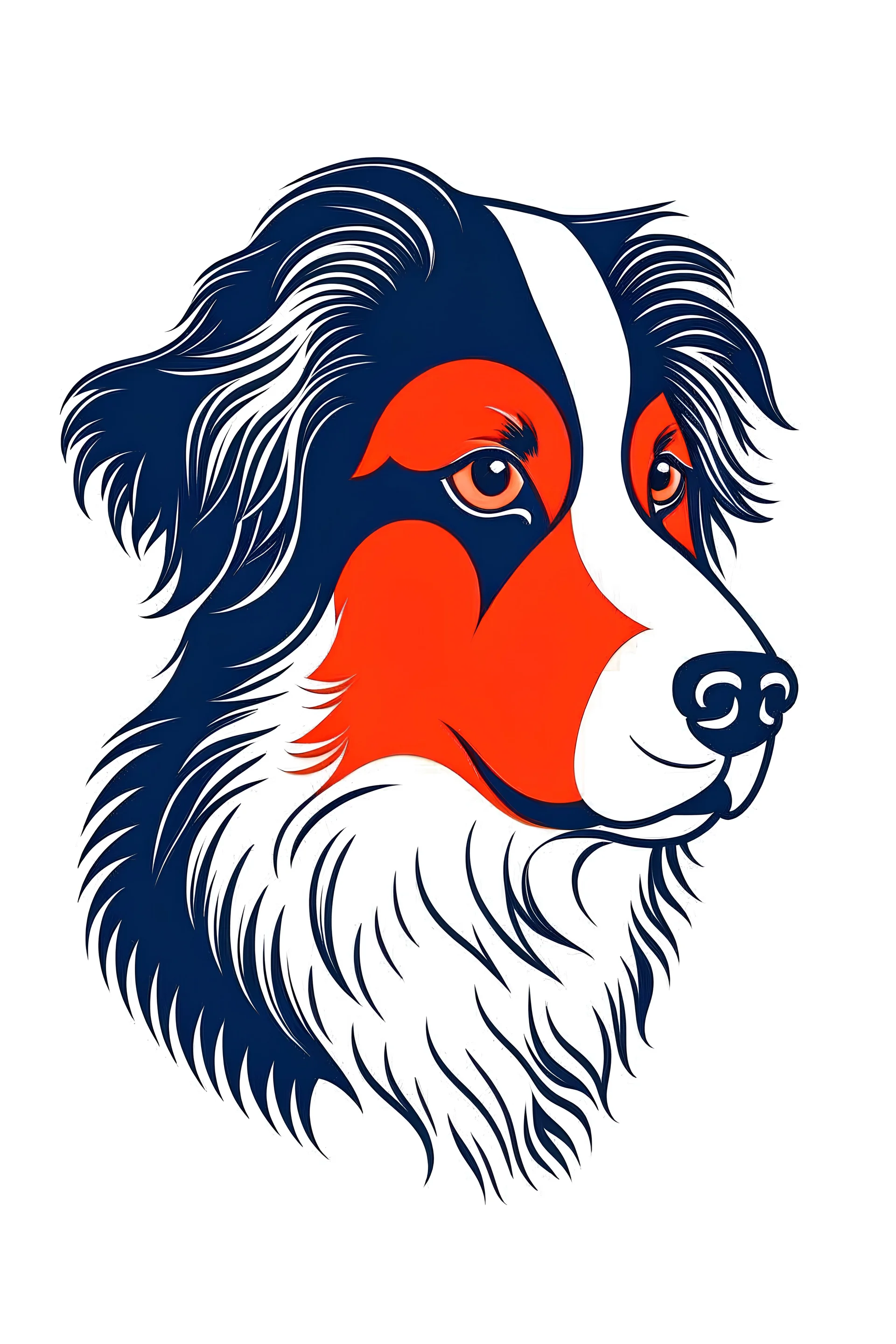 australian shepherd profile logo