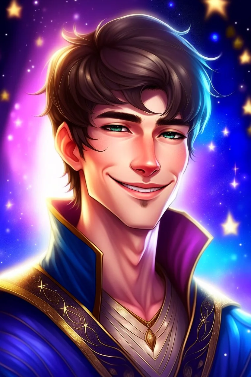 Nice smiling fair Man prince galactic