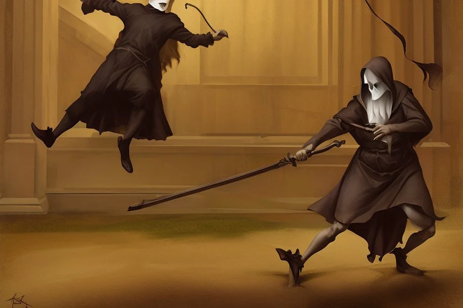 grim reaper swinging] by Andrea del Sarto