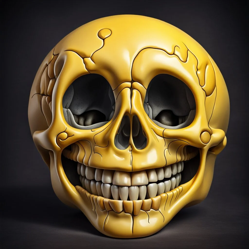 ANATOMICALLY CORRECT SKULL OF A SMILEY FACE