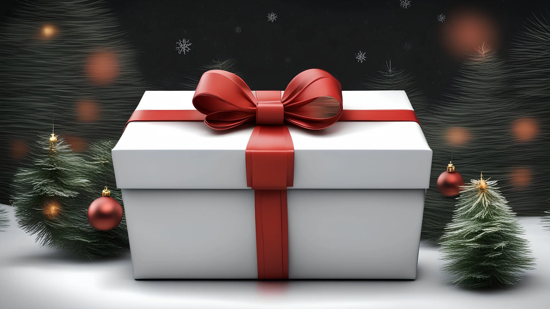 Christmas gift with bow