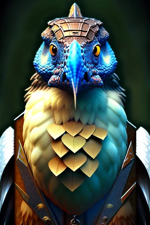 portrait, dnd Aarakocra, painterly, character art --seed 1876