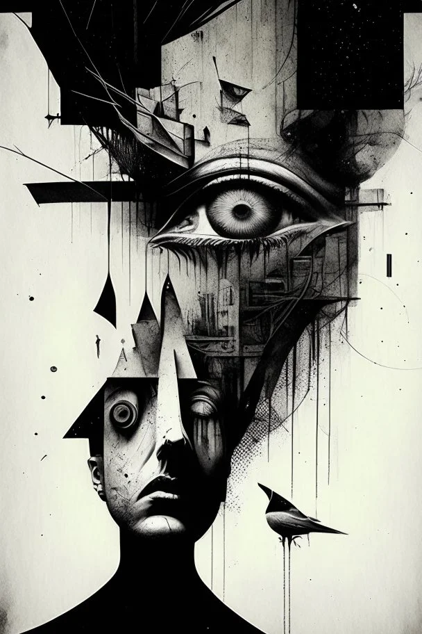 Asynchronicity, neo-surrealism, Dada, ink, and the like.