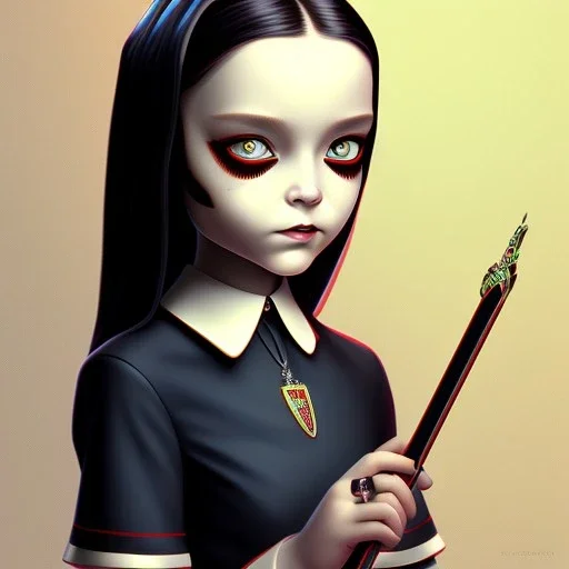 Wednesday addams art by artstation