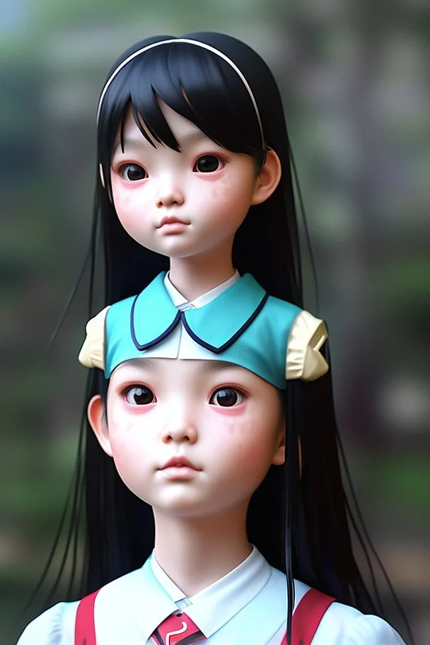 6-year-old asian schoolgirl in school uniform portrait, hyper-realistic photo, epic colour treatment, cinematic colour treatment, meticulously intricate perfectly symmetrical extremely detailed, pixiv daily ranking, pixiv, extreme depth of field, artstation, spectacular details, volumetric lighting, masterpiece, cinematic, Hollywood production, 8k resolution, high definition, max octane render, vivid colors, max resolution, max perfectionism, realistic composition, professional photography, unre