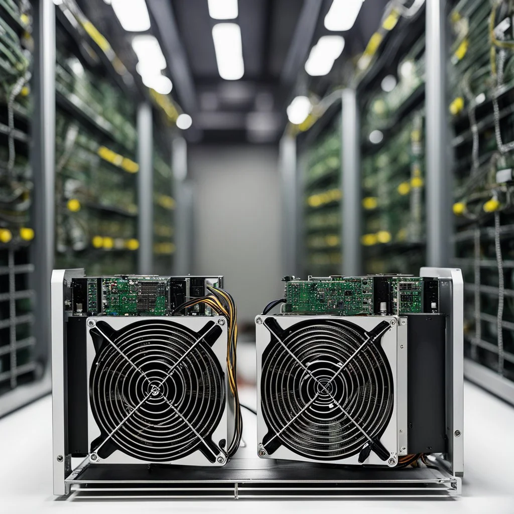 ASIC bitcoin miner and ASIC mining farm. Bitcoin