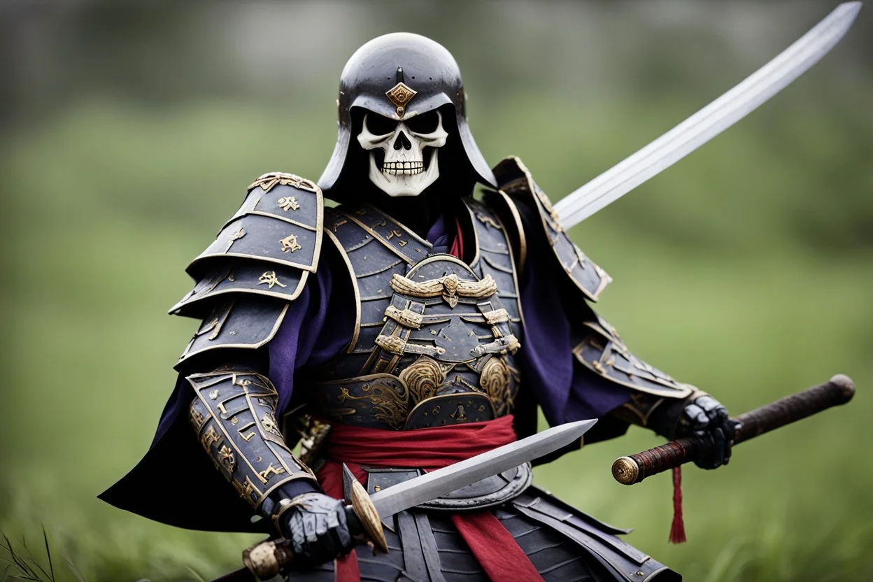 Samurai Skeletor. Photograph.