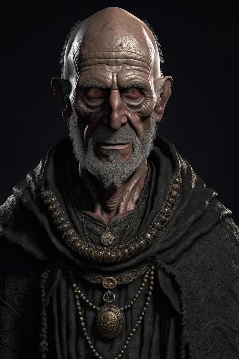 photo realistic middle age man Necromancer