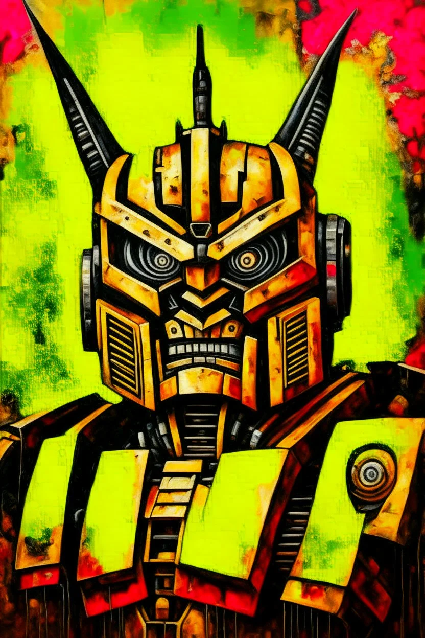 Transformer portrait painting, poster.