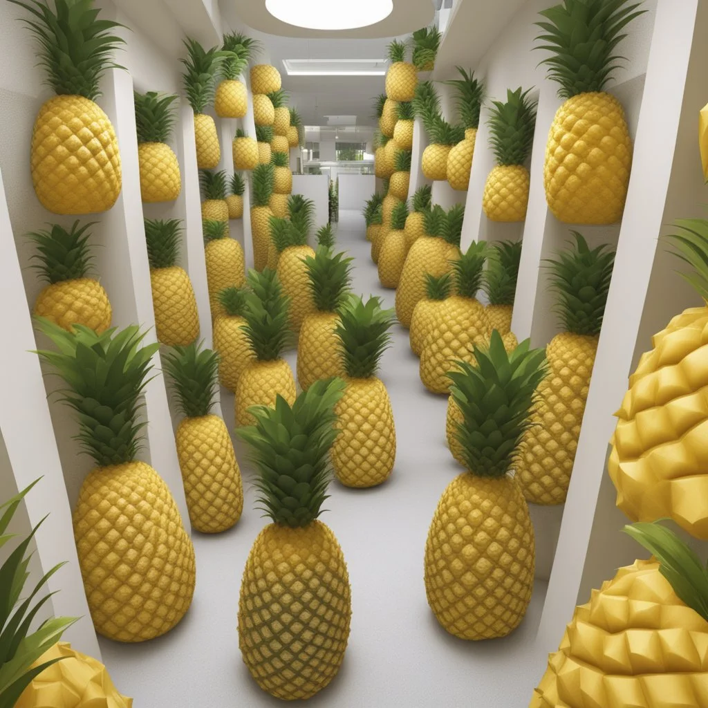 Tourist resort in the shape of a pineapple "indoor"