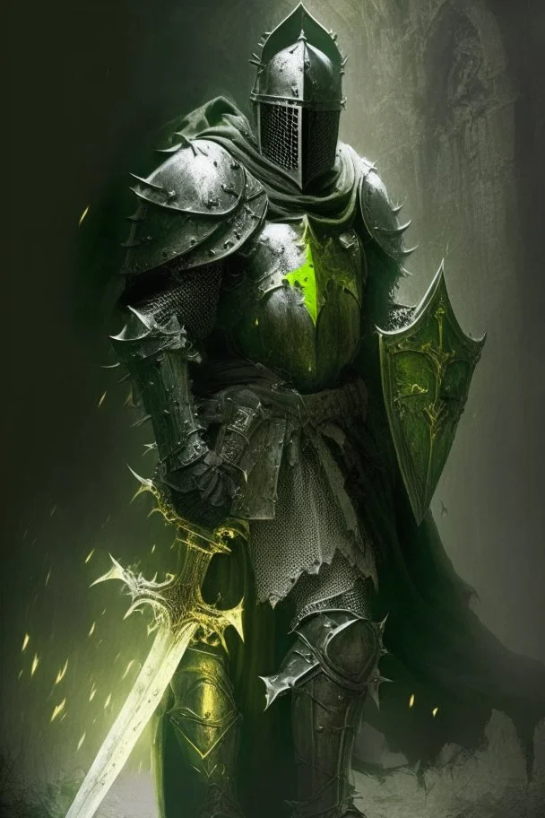 crusader holy light olive green dark medieval knight paladin crusades diablo demon dark ages templar