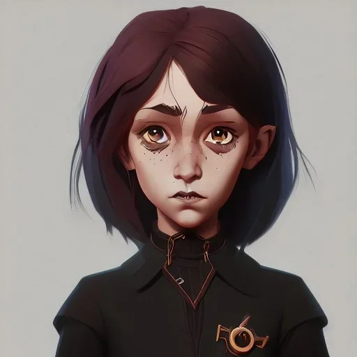 Portrait of an adorable witch kid by Nick Harris