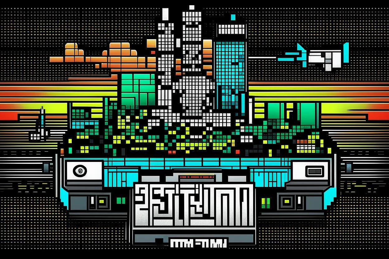 ALBUM COVER - 8BIT DETROIT TECHNO RAVE MACHINE