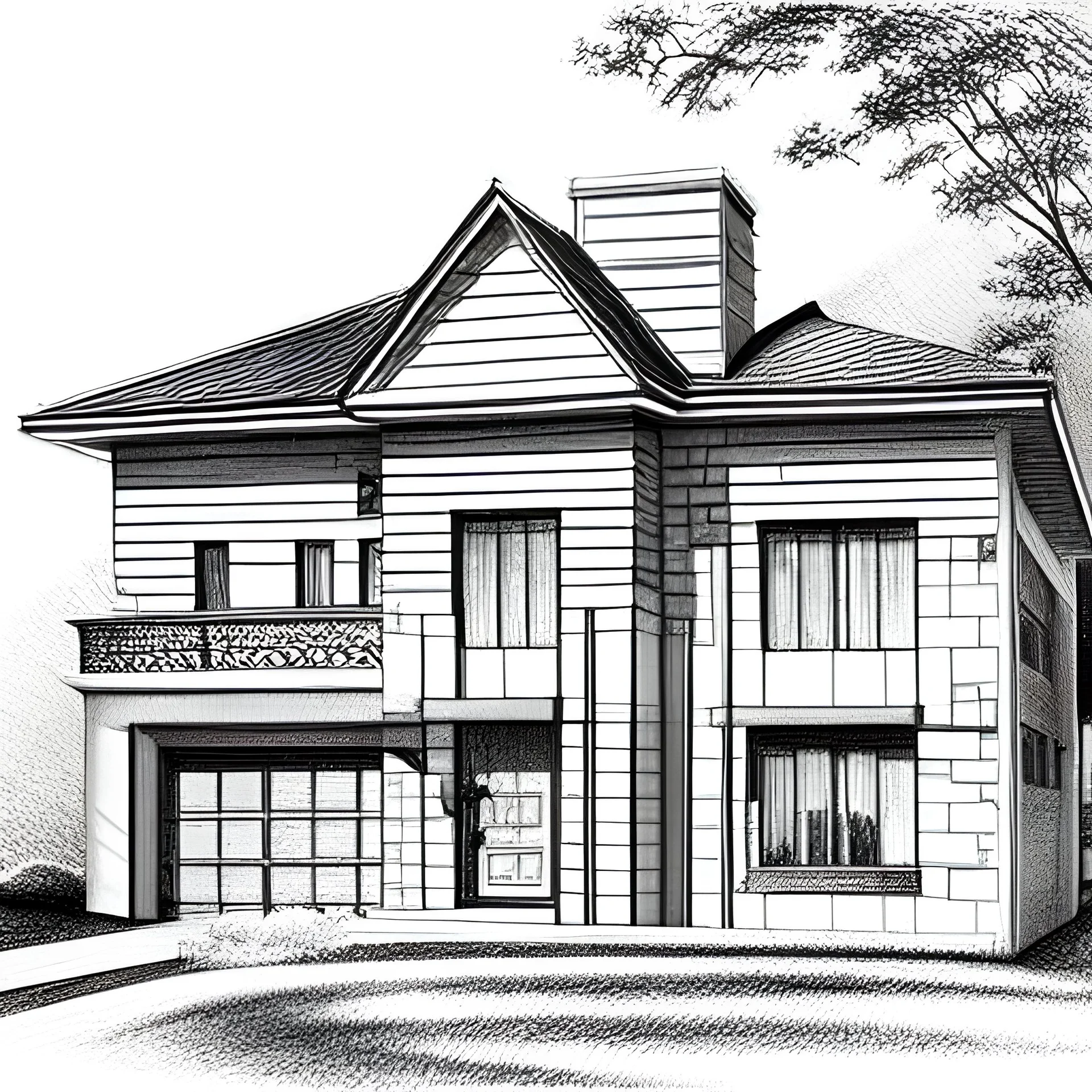 House sketch stock illustration. Illustration of classic - 38743997
