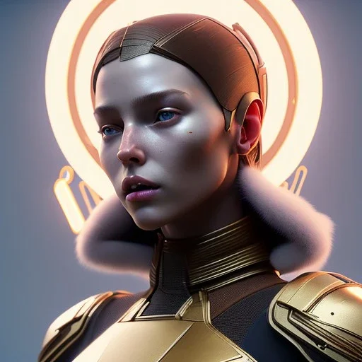 woman, rounded face, brown, round helmet, decorative color feathers, retro futuristic, latex coat, soft color, highly detailed, art stations, concept art, smooth, unreal engine 5, god rays, ray tracing, RTX, lumen lighting, ultra detail, volumetric lighting, 3d, finely drawn, high definition, high resolution.