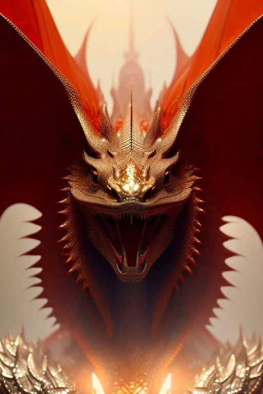 An adorable red dragon, head and shoulders portrait, 8k resolution concept art portrait by Greg Rutkowski, Artgerm, WLOP, Alphonse Mucha dynamic lighting hyperdetailed intricately detailed Splash art trending on Artstation triadic colors Unreal Engine 5 volumetric lighting Splash art fantasy"