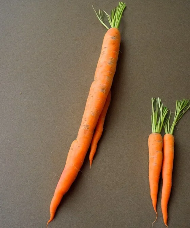 space rocket made of carrots