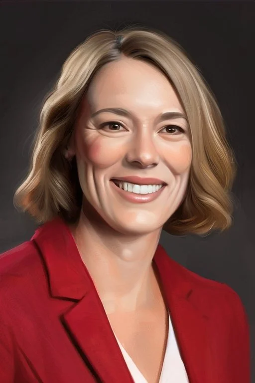 Powerful female leader painting