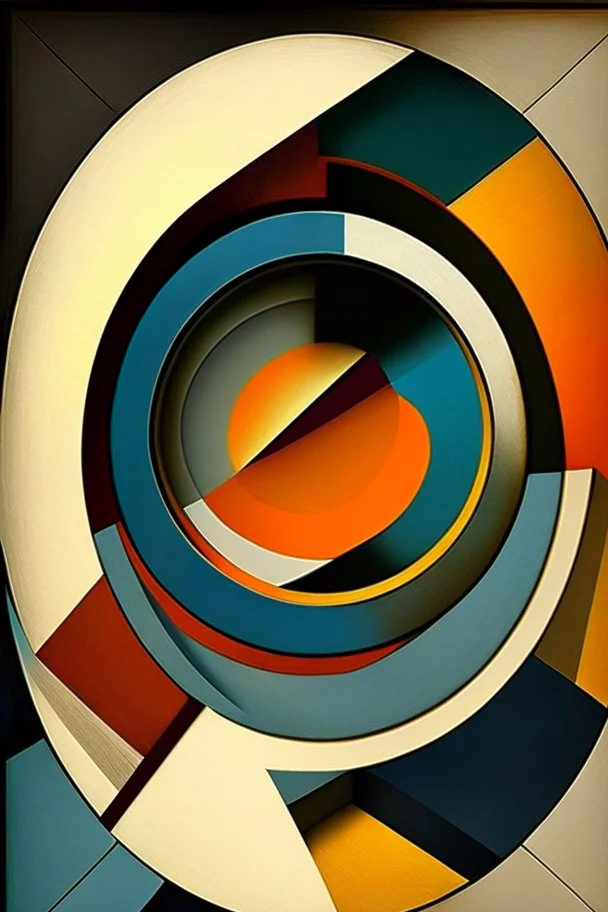 Squared circle; cubism