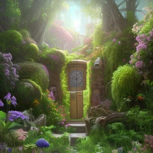 door, pixar style, volumetric summer garden environment and background, realistic painting of donuts, looking excited, volumetric lighting, dramatic lighting, detailed digital painting, extreme dense and fine fur, anime, ornate, colour-washed colors, elegant, small minutiae, tiny features, particulars, centered, smooth, sharp focus, renderman gofur render, 8k, uhd, detailed eyes, realistic shaded volumetric lighting, sunlight caustics, backlight, centered camera view