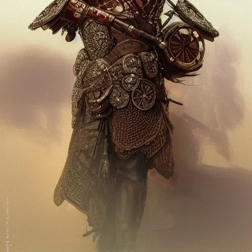 portrait,"Insanely detailed photograph of an armored mariachi warrior", highly intricate chainmail charo,colorful Sombrero,elegant, highly detailed D20, digital painting, artstation, concept art, smooth, sharp focus, illustration, art by artgerm and greg rutkowski and alphonse mucha, 8 k
