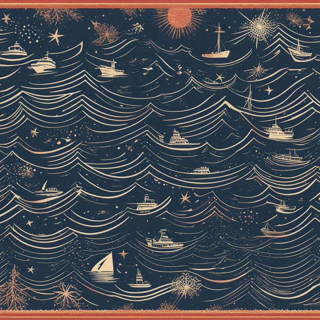[vintage style scratches glitches] 1970s Nautical Cult and Sixties Era Hippies