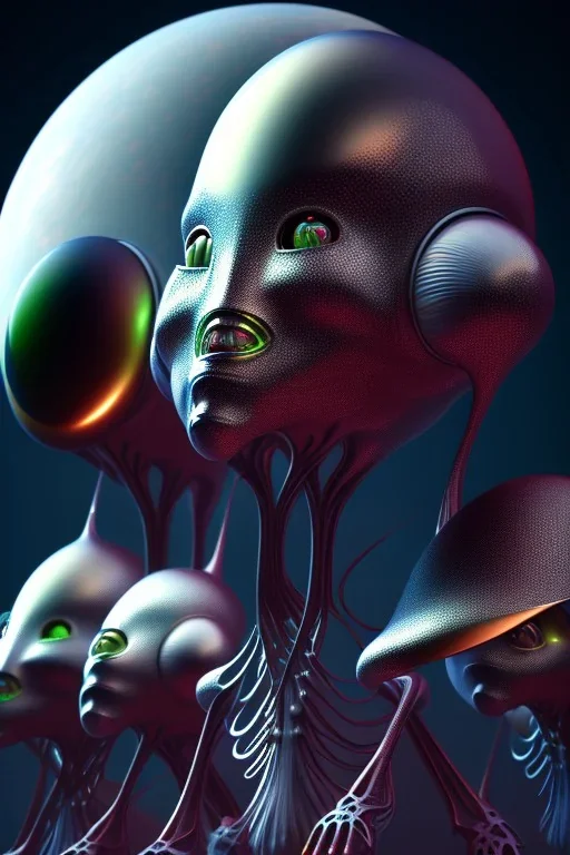 extraterrestrial aliens, 8k, finely detailed