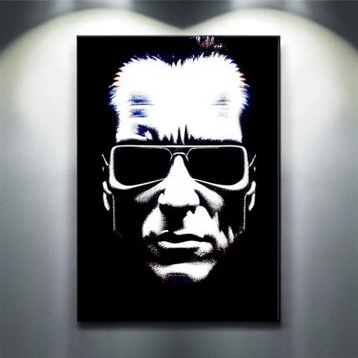 ultra detailed fullbody Portrait in oil on canvas of Terminator ,intense stare,extremely detailed digital painting, extremely detailed face, crystal clear eyes, mystical colors ,perfectly centered image, perfect composition,rim light, beautiful lighting, 8k, stunning scene,extremely sharp detail, finely tuned detail, ultra high definition raytracing, in the style of Simon Bisley and robert e howard and Hyun Suk Lee and and Ohrai Noriyoshi