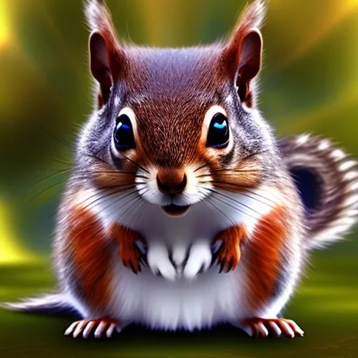 cute squirrel “wearing avatar make up” Pandora