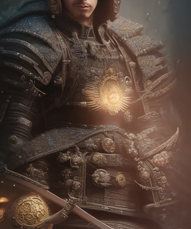 samurai, shadows, Brent Weeks, Night Angel, cobblestone street alley, highly detailed, hyper-detailed, beautifully color-coded, insane details, intricate details, beautifully color graded, Cinematic, Color Grading, Editorial Photography, Depth of Field, DOF, Tilt Blur, White Balance, 32k, Super-Resolution, Megapixel, ProPhoto RGB, VR, Halfrear Lighting, Backlight, non photorealistic rendering