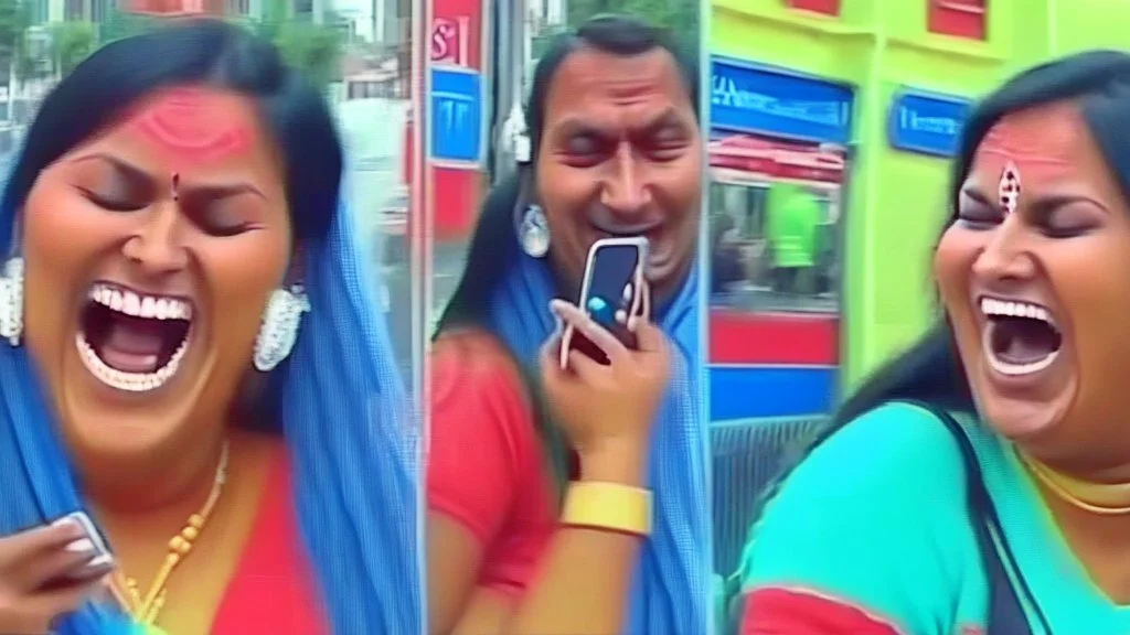 indian lady slams phone down while laughing at the fake russian man