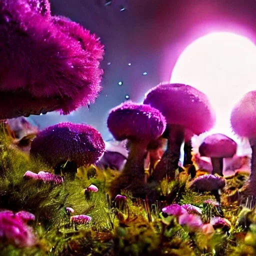 scifi landscape, lighting plants, flovers, another planet in sky, herbivore alien animals, beautiful, attractive, deep colours, 8k resolution, dynamic lighting, ultra hyperdetailed, intricately detailed, Unreal Engine 5, ultra colourful, very small details