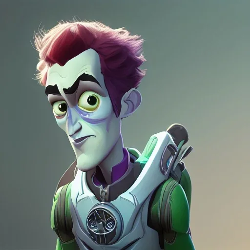 Buzz lightyear in the form of tim Burton