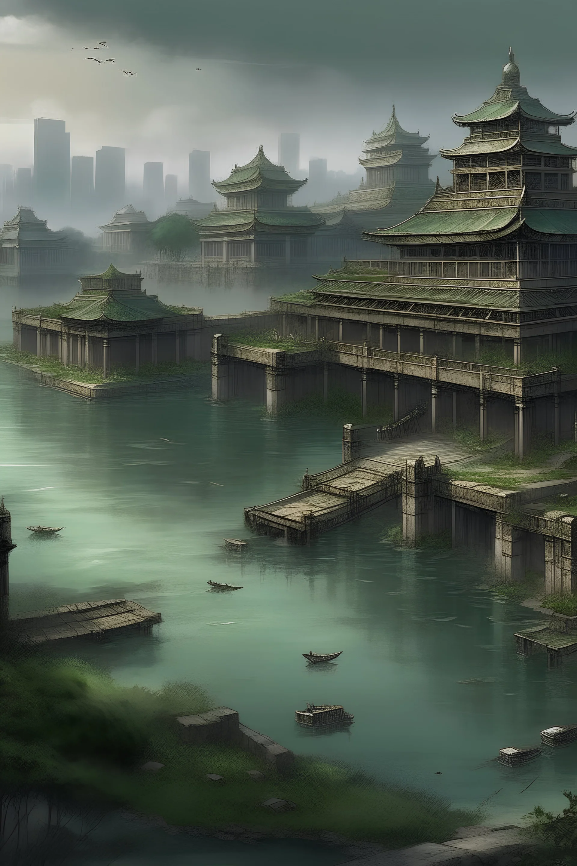 A lake ancient city